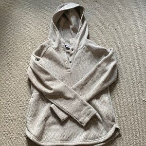 Beige and light grey hoodie